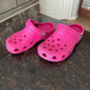 Pink child size 12 Crocs